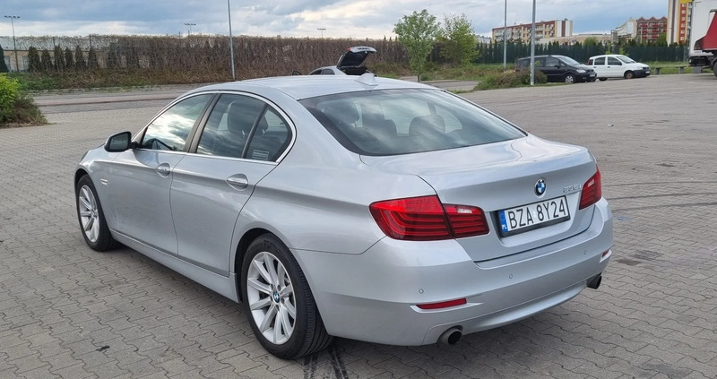 BMW Seria 5 cena 92900 przebieg: 51400, rok produkcji 2014 z Zambrów małe 277